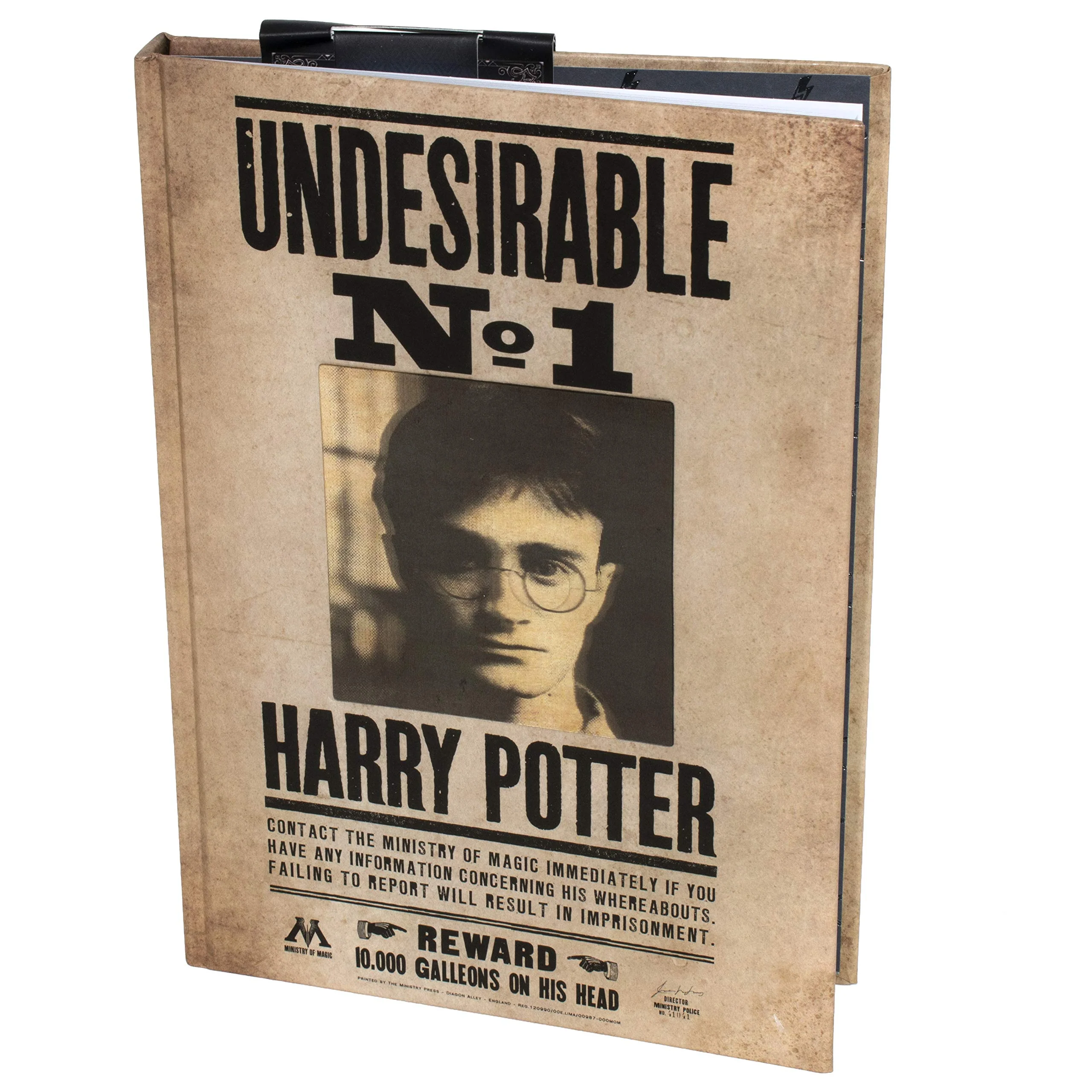 Paladone Harry Potter Undesirable No 1 3D Lenticular Notebook - 200 Lined Pages
